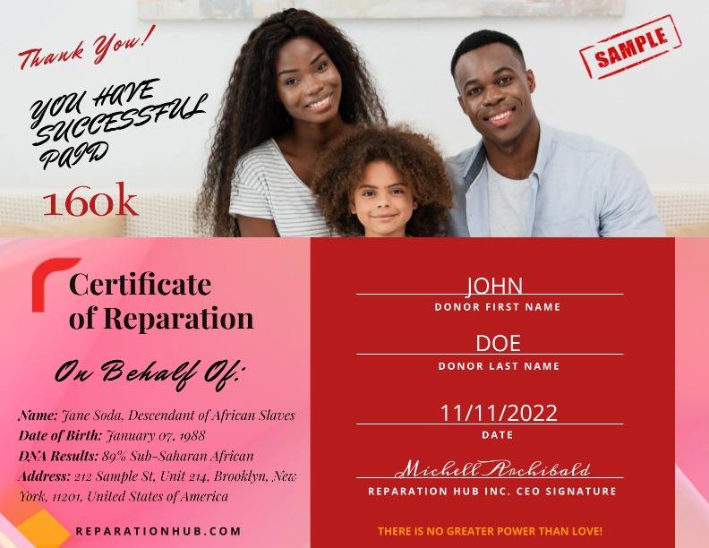 reparation hub certificate